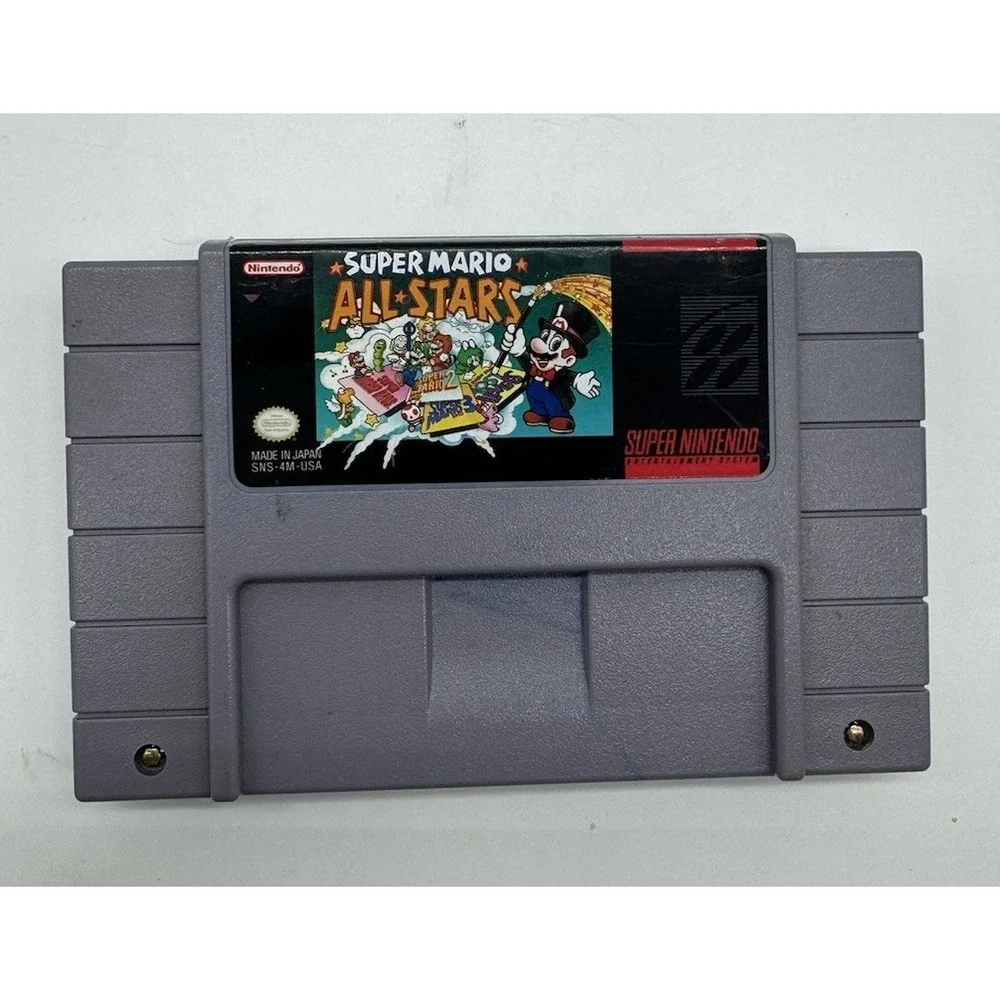 Super Mario‎ All-Stars Nintendo SNES Game Cartridge SNS-4M-USA Authentic